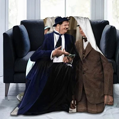 Image of Ultra Soft Fluffy for Laurel and Hardy Throw Blankets Warm Flannel Micro Fleece Blanket,for Bedding,Couch,Sofa,Bed50&quot;x40&quot;