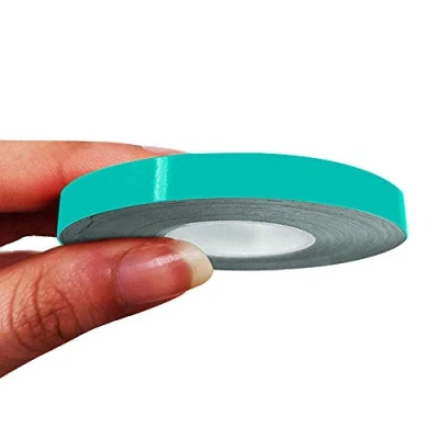 Image of 4R Quattroerre.it 10485 Trim Stripes Adhesive Strips for Cars, Petronas Green, 7 mm x 10 mt
