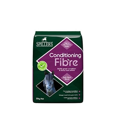 Image of SPILLERS Conditioning Fibre Horse Feed 20kg Alfalfa and Straw Food Blend With Molasses Suitable for Horses Ponies