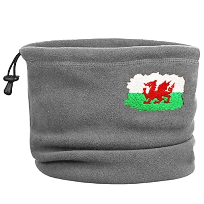 Image of TeddyTs Wales Flag Super Soft Toggle Snood (Grey)