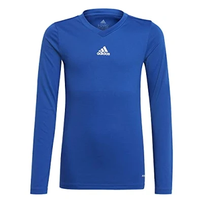 Image of adidas Boy&#039;s Team Base Tee Y Sweatshirt, Azurea, 7 8 Years UK