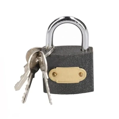 Image of Dapetz ® Cast Iron Padlock 38mm Hardened Shackle Outdoor Safety Security Lock Rotating Prevents Cutting by Any Type of Saw, Weatherproof for Garage, Fence, Shed, Suitcase etc.