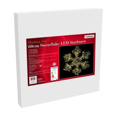 Image of Christmas Workshop 60cm 300 LED Starburst Snowflake Warm White