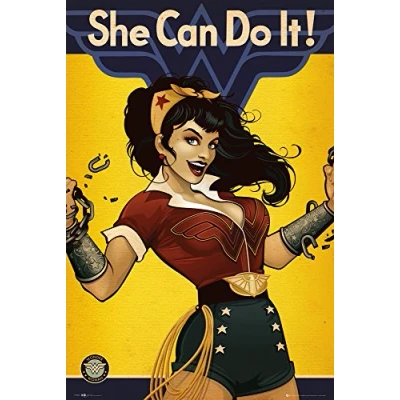 Image of DC Comics &quot;Wonder Woman Bombshell&quot; Maxi Poster , Multi Colour, 61 x 91.5 cm