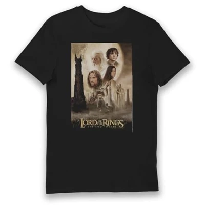 Image of Lord of The Rings Two Towers T Shirt Black M