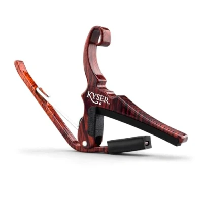 Image of Kyser Quick Change Capo for 6 string acoustic guitars, Rosewood, KG6RW
