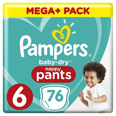 Image of Pampers Baby Dry Pants ,Size 6 (76 Pants)