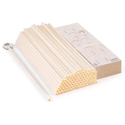 Image of Oaktree Eco Balloon Sticks with Holder for Air Filled Balloons Pack of 100