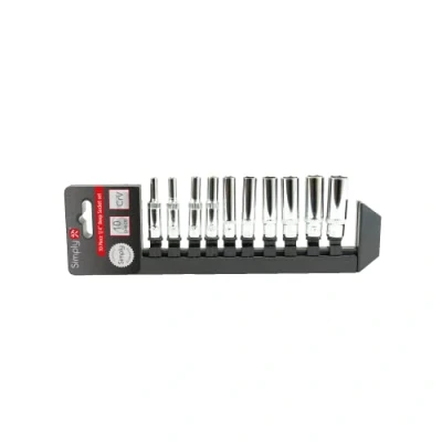 Image of 11x Simply 10pc 1/4&quot; Drive Deep Socket Set TSET23