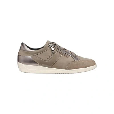 Image of Geox Women&#039;s D Myria C Sneaker, Gun Taupe, 7 UK