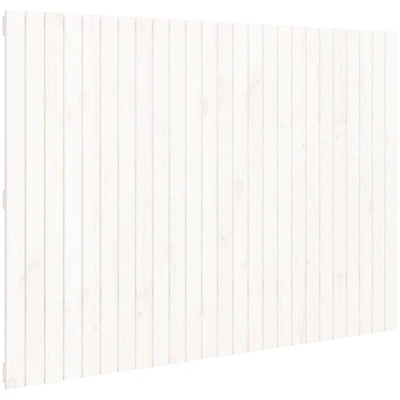 Image of vidaXL Wall Headboard White 159.5x3x110 cm Solid Wood Pine
