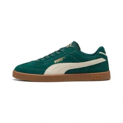 Image of Puma Unisex Club II Era Suede Sneakers Green Size UK 5.5