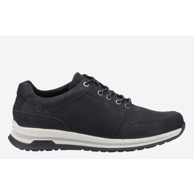 Image of Hush Puppies Men&#039;s Joseph Lace Up Sneaker, Black Nubuck, 7 UK