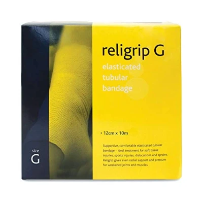 Image of Reliance Medical Religrip REL467 Elasticated Tubular Bandage, G Size, Large Thighs, 12 cm W x 10 m L