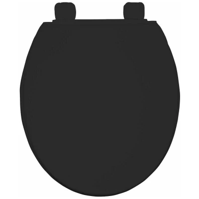 Image of Bemis 7200AR Chester Round Black Toilet Seat