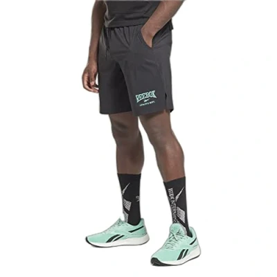 Image of Reebok WOR WOVEN GRAPHIC SHORT Night Black
