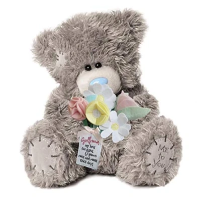 Image of Me To You APD01006 Signature Collection Girlfriend Tatty Teddy, Blue,grey