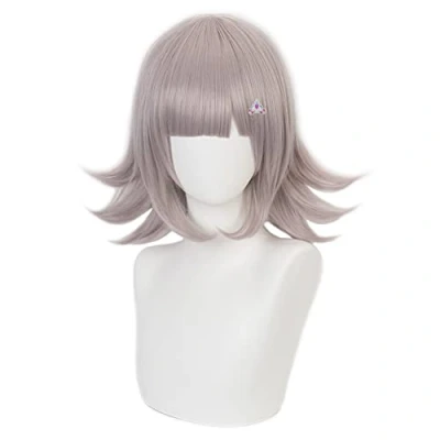 Image of HIROAKIYA Chiaki Nanami Wig, Cosplay Wig with Hair Clip Cap for Danganronpa