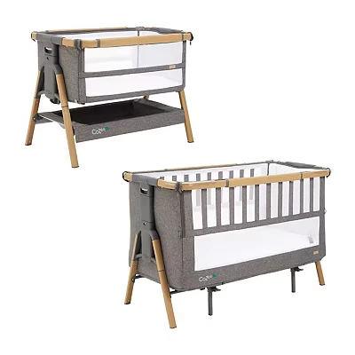 Image of Tutti Bambini CoZee XL 2 in 1 Travel Cot Next To Me Crib and Baby One, Bed with 6 Height Levels, Foldable Case (0 Years)
