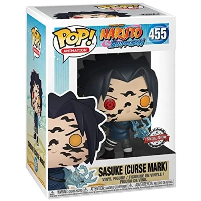 Image of Funko Pop! Animation: Naruto Sasuke Uchiha With Scars Shippuden Collectable Vinyl Figure Gift Idea Official Merchandise Toys for Kids &amp; Adults Anime Fans
