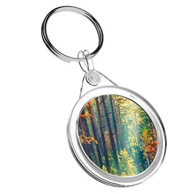 Image of 1 x Autumn Forest Trees Woods Nature Keyring IR02 Dad Birthday #14326