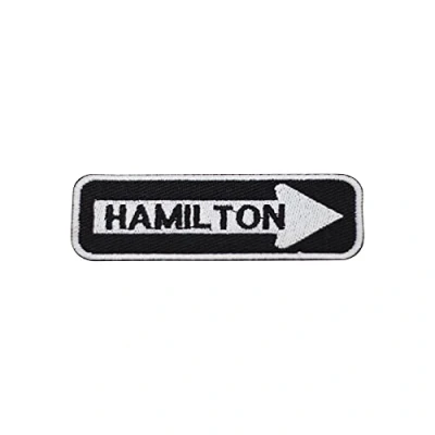 Image of Hamilton Arrow Patch Iron On Sew Embroidery Badge Country