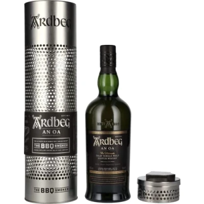 Image of Ardbeg AN OA Islay Single Malt Scotch Whisky in Geschenkbox mit BBQ Smoker 46,60% 0,70 lt.