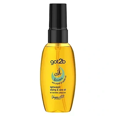 Image of Schwarzkopf got2b Oil licious Styling Oil, Vegan, Contains Argan to Reduce Frizz and Leave Hair Sleek 50 ml