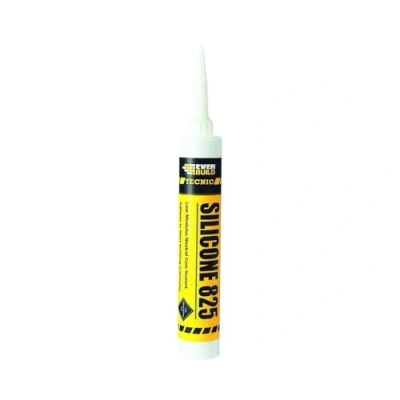 Image of Everbuild 825BK Silicone, Black, 380 ml