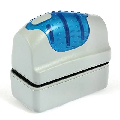 Image of Foxpic Magnetic Brush Aquarium Fish Tank Glass Algae Scraper Cleaner Floating (7 x 3.5 7 cm)