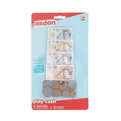 Image of Casdon 56550 Play Cash Toy, Multicoloured, 1131.50