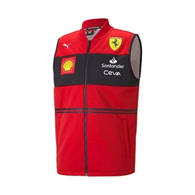 Image of Scuderia Ferrari Official Formula 1 Merchandise 2022 Team Gilet Red Size S