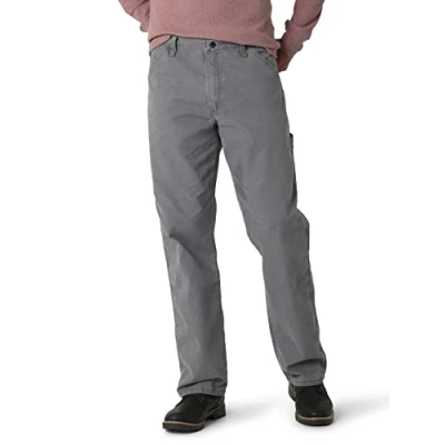 Image of Wrangler Authentics Men&#039;s Classic Carpenter Jean, Rock Gray, 42W x 32L