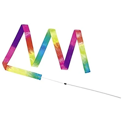 Image of Goki 15527 Rainbow Gymnastic Ribbon, Mixed