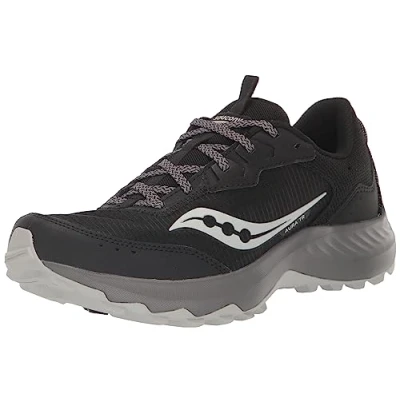 Image of Saucony Men&#039;s Aura Tr Sneaker, Black/Gravel, 10