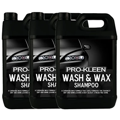 Image of 3 x 5 Litres Pro Kleen Professional Car Wash and Carnauba Wax