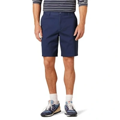 Image of Amazon Essentials Men&#039;s Classic Fit 9&quot; Comfort Stretch Chino Shorts, Navy, 30W
