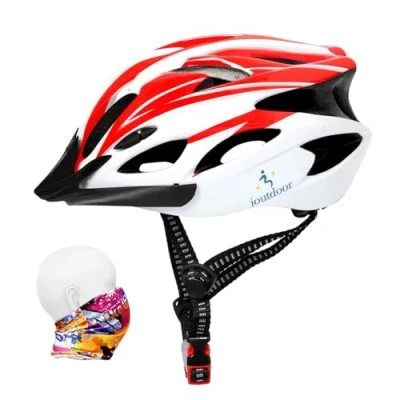 Image of ioutdoor bike Helmet Adult, 56 62CM 18 Vents Bicycle Helmets for Teenagers Mens Women Sport Cycling Skateboard MTB Road (Red White)