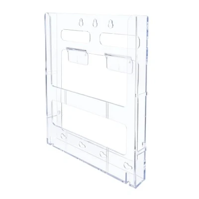 Image of Deflecto Lit loc Literature Holder Modular Wall mountable A4 Clear Ref DE772001