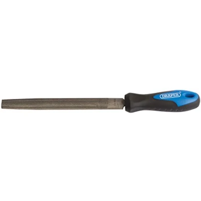 Image of Draper Soft Grip Engineer&#039;s Half Round File and Handle, 150mm