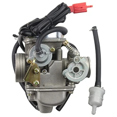 Image of GOOFIT 24mm PD24J Carburetor Cold Starters Replacement For GY6 4 stroke 125cc 150cc 152QMI 157QMJ ATV Go Kart Moped Motorcycle Scooter