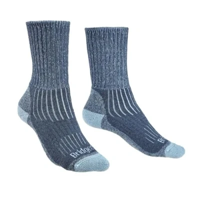 Image of Bridgedale Socks HIKE Midweight Merino Comfort Boot Women&#039;s X Large Blue