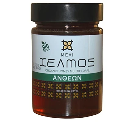 Image of Helmos Greek Organic Multifloral Honey 450 g