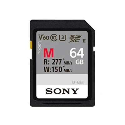 Image of Sony 64GB SF M Series UHS II U3 V60 SDHC Digital Memory Card Read 277MB/S Write 150MB/S M64