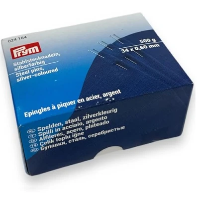 Image of Prym Head Pins, Steel, Silver, 500g