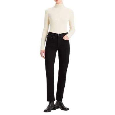 Image of Levi&#039;s Women&#039;s 724 High Rise Straight Jeans, Midnight Gauze, 27W x 30L