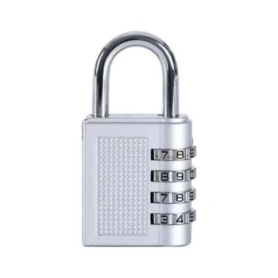 Image of HRLORK Combination Padlock 1 Packs School Locker Lock Outdoor Weatherproof Digit Resettable Code Silver