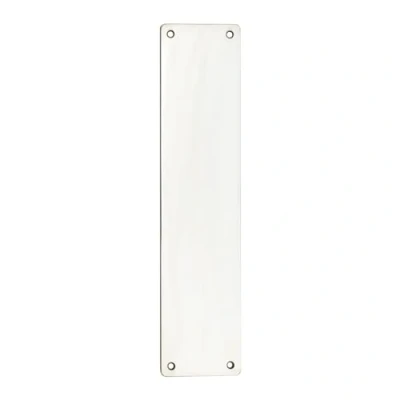 Image of Polished Stainless Steel Finger Plate 350mm x 75mm