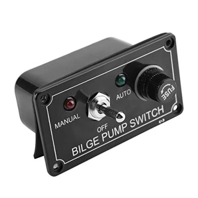 Image of 3 Way Switch for Auto Bilge Pump Panel Boat Marine 12V Dc Led Indicator Manual/Off/Auto