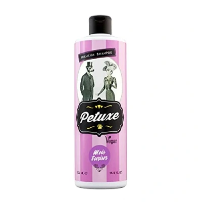Image of Petuxe Shampoo Dogs and Pets Vegan. Cleansing, moisturizing vitalizing power: Long Straight Hair 500 ml